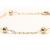 Pulseira infantil em ouro amarelo 18k