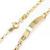 Pulseira de chapa infantil em ouro amarelo 18k