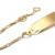 Pulseira de chapa em ouro amarelo 18k