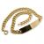 Pulseira groumette c/ chapa em ouro 18k