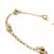 Pulseira infantil em ouro 18k com p�rolas