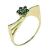Anel em ouro 18k com safira