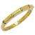 Meia alian�a de brilhantes em ouro 18k