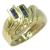 Anel em ouro 18k com safiras e brilhantes
