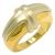 Anel em ouro amarelo e branco 18k
