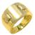 Anel em ouro amarelo e branco 18k