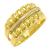 Anel em ouro amarelo e branco 18k