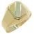 Anel em ouro amarelo, branco e vermelho 18k - Fosco