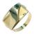 Anel em ouro amarelo 18k - Fosco e polido