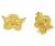 Brinco em ouro amarelo 18k com diamantes - Anjo