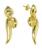 Brinco em ouro amarelo 18k com diamantes