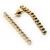 Brinco em ouro amarelo 18k com brilhantes - Palito