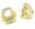 Brinco em ouro amerelo e branco 18k