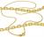 Corrente de ouro amarelo 18k - Elos Lapidados - 45
