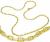 Corrente de ouro amarelo 18k - Cadeado - 45 cm