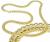 Corrente de ouro amarelo 18k - Lacraia - 45 cm