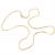 Colar de ouro amarelo 18k - Rabo Raposa - 40 cm