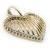 Cora��o de ouro amarelo 18k com brilhantes