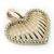 Cora��o de ouro amarelo 18k com brilhantes