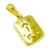 Pingente em ouro 18k com brilhantes- Fosco