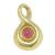 Pingente em ouro 18k com granada