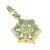 Pingente em ouro amarelo 18k - Flor