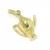 Pingente em ouro amarelo 18k - Chaleira