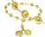 Pulseira em ouro 18k c/ medalha Nossa Sra