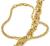 Pulseira em ouro amarelo branco e vermelho 18k
