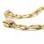 Pulseira de ouro amarelo 18kts - Semi oca