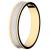Alian�a de ouro amarelo e branco 18k - Unidade