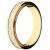 Alian�a de ouro branco e amarelo 18k - Unidade