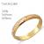 Alian�a de ouro amarelo e vermelho 18k - Unidade