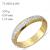 Alian�a ouro branco e amarelo 18k - Unidade