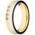 Alian�a em ouro 18k com brilhantes - Unidade