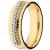 Alian�a de ouro 18k c/ brilhantes-P. unit�rio