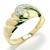 Anel em ouro amarelo e branco 18k c/ diamantes