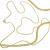 Corrente de ouro amarelo 18k - Groumette - 60 cm