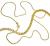 Corrente de ouro amarelo 18k - Groumette - 50 cm