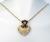 Cora��o em ouro amarelo 18k com brilhantes