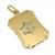 Medalha em ouro amarelo 18k e estrela ouro branco