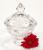 Bomboni�re de cristal Bohemia de 20 cm