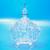 Bombonierre de cristal Polon�s Violetta de 18 cm