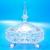 Bombonierre de cristal Polon�s Violetta de 18 cm