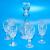 Licoreira com 6 copos de cristal Bohemia