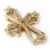 CRUZ E FLOR em ouro amarelo 18k com diamantes