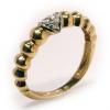 Anel em ouro amarelo 18k com diamantes