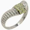 Anel em ouro branco 18k com diamantes