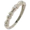 Meia alian�a de brilhantes em ouro 18k