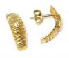 Brinco em ouro amarelo 18k com diamantes